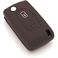 Funda de llave de silicona para Peugeot 207 - 307 - 308 - 407 con 2 botones